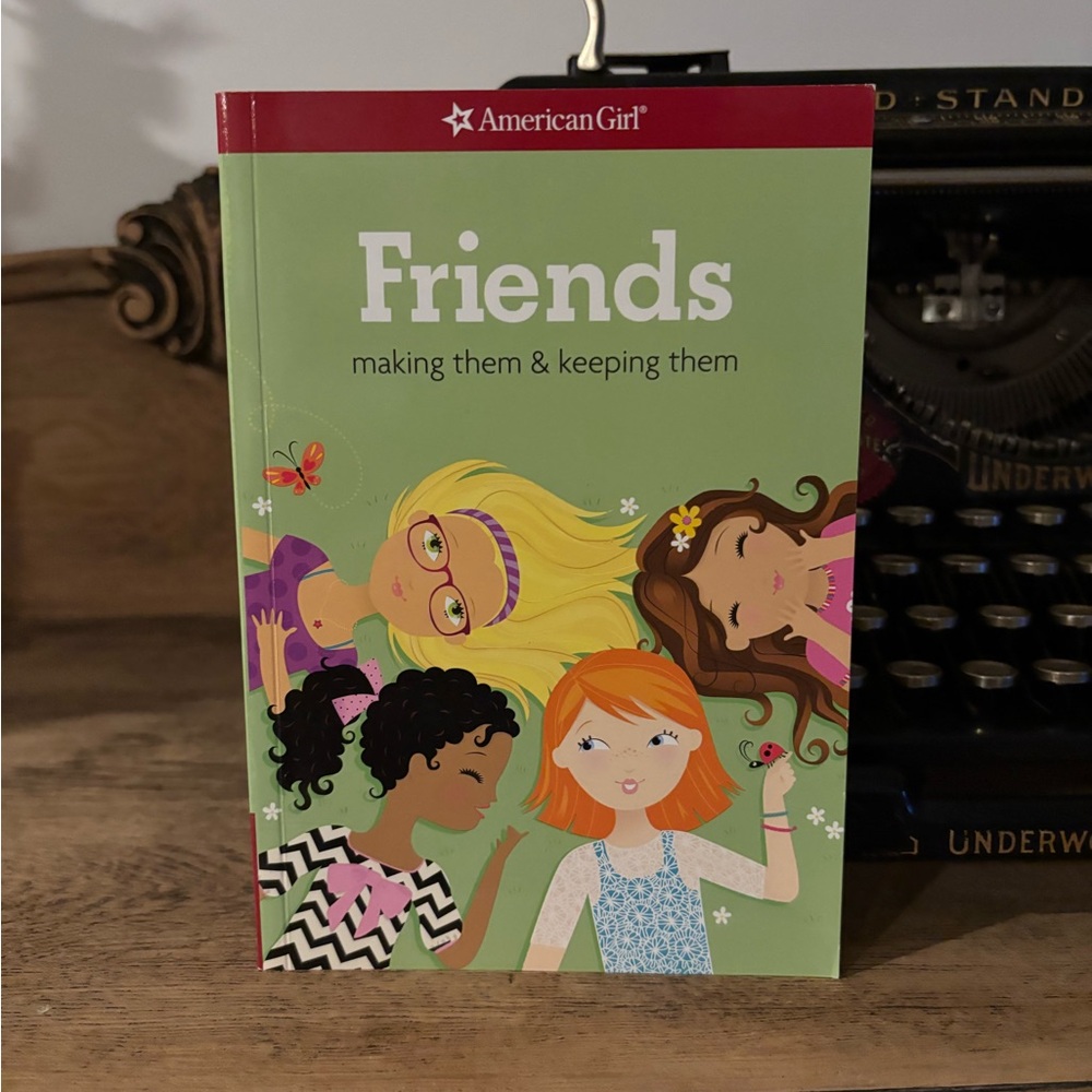 American Girl Friends Book with Green and Orange Cover